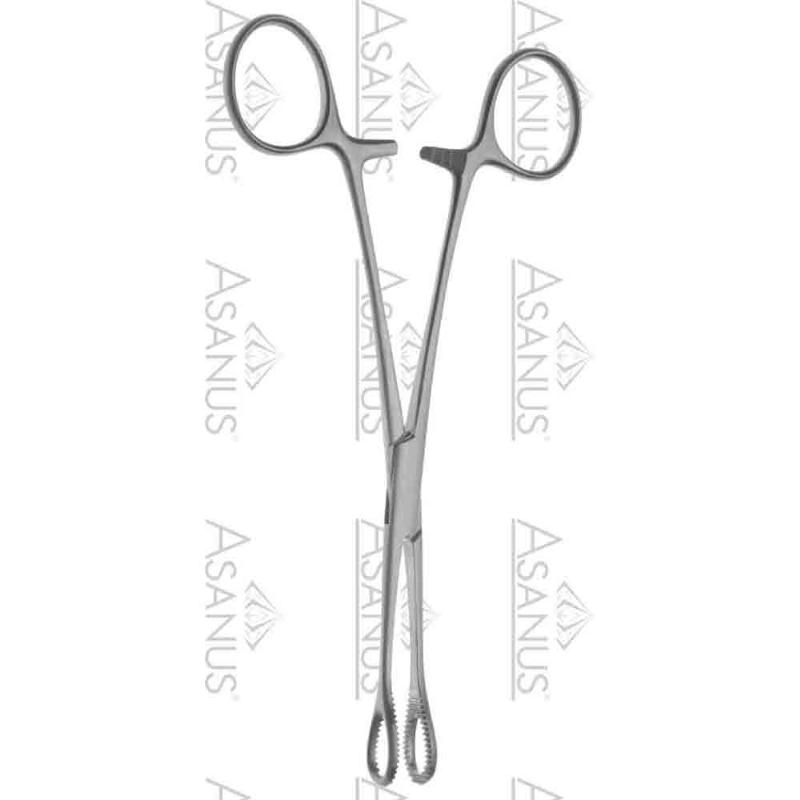 Зажими для спонжів та білизни, для захвату тканин та органів Foerster-Ballenger прямі вік-ті з крем. довж 180 мм. Бренд - Asanus Medizintechnik Gmb, Німеччина